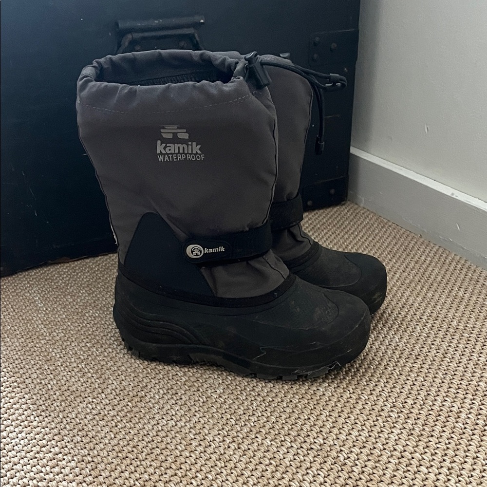 Kamik Black and Gray Snow Boots